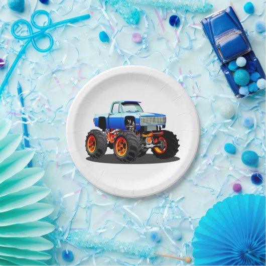 Cartoon-Monster Pappteller (Party)