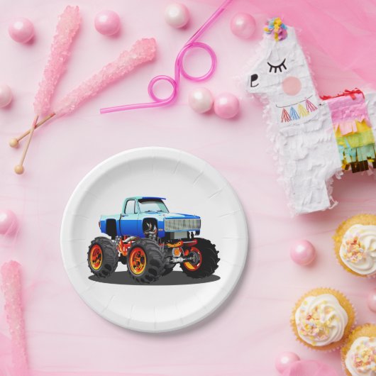 Cartoon-Monster Pappteller (Party)