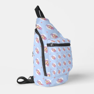 Cartoon Monster Pattern Seamless Crossbody Bag