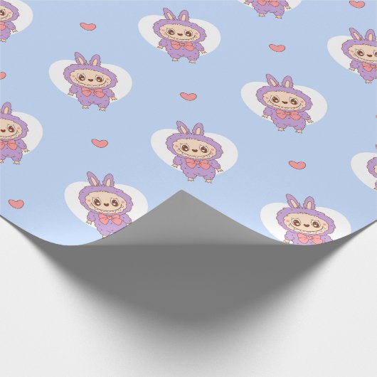 Cartoon Monster Pattern Seamless Geschenkpapier (Ecke)