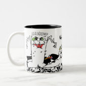 Cartoon-Monster-personalisierte Tasse (Links)