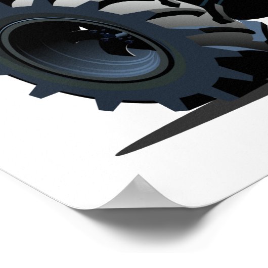 Cartoon-Monster Poster (Ecke)