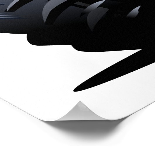 Cartoon-Monster Poster (Ecke)