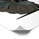 Cartoon-Monster Poster (Ecke)