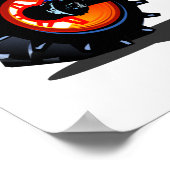 Cartoon-Monster Poster (Ecke)