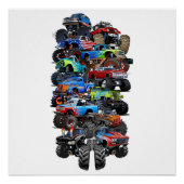 Cartoon-Monster Poster (Vorderseite)