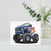 Cartoon-Monster Postkarte (Stehend Vorderseite)