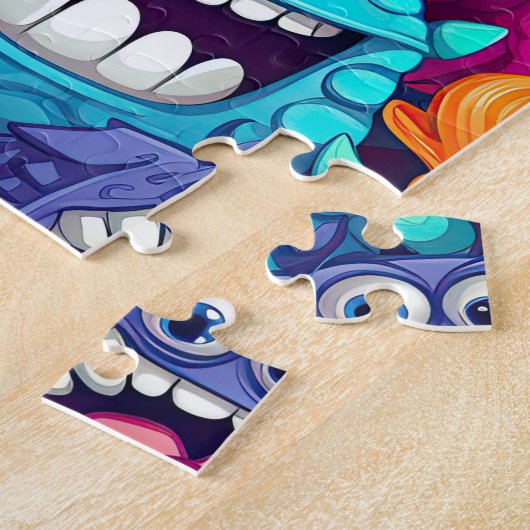 Cartoon-Monster-Puzzle Puzzle (Seite)