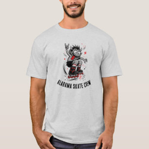 Cartoon-Monster-Rollerskate T-Shirt