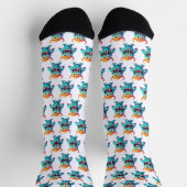 Cartoon Monster Socken (Oben)