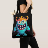 Cartoon Monster Tasche (Von Nahem)