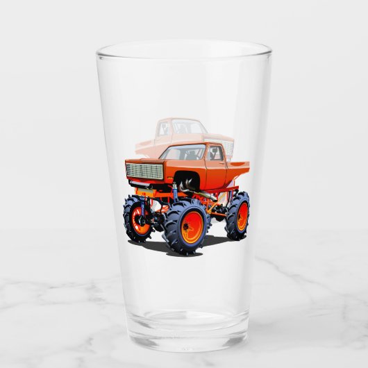 Cartoon monster truck glas (Vorderseite)