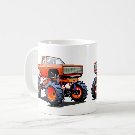Cartoon monster truck kaffeetasse (Vorderseite Links)