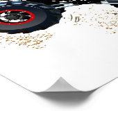 Cartoon Monster Truck Poster (Ecke)