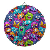 Cartoon Monsters Dartboard Dartscheibe (vorne)