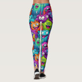Cartoon Monsters Leggings (Rückseite)