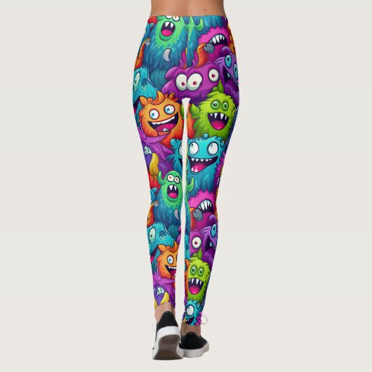 Cartoon Monsters Leggings (Rückseite)