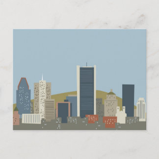 Cartoon Montreal Postkarte