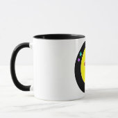 Cartoon Moon Rocket Tasse (Links)