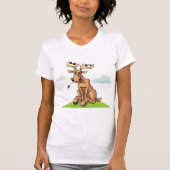 Cartoon Moose Womens T - Shirt (Vorderseite)