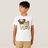 Cartoon Mops T-Shirt (Vorne ganz)