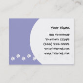 Cartoon-Mops Visitenkarte (Rückseite)