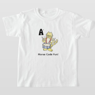 Cartoon-Morsecode für Kinder! Buchstabe A T-Shirt