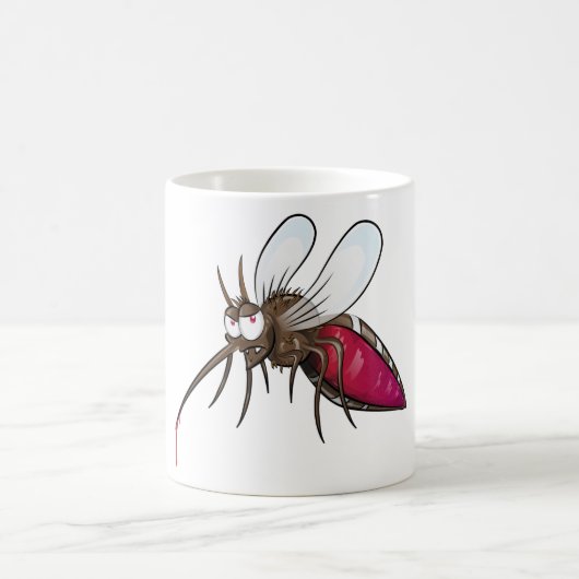 Cartoon Mosquito Kaffeetasse (Mittel)