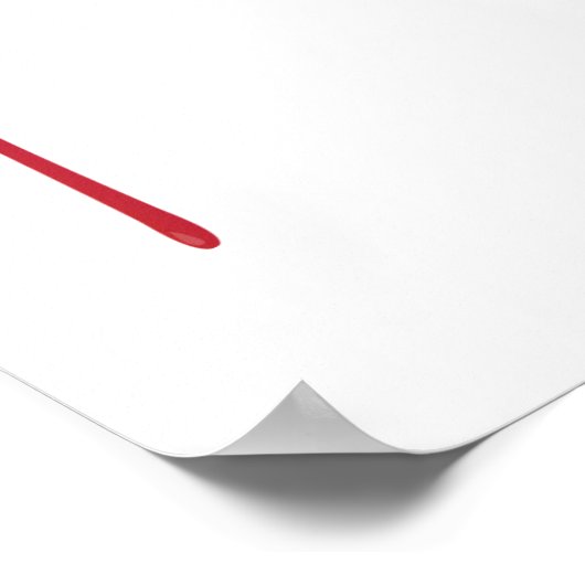 Cartoon Mosquito Poster (Ecke)