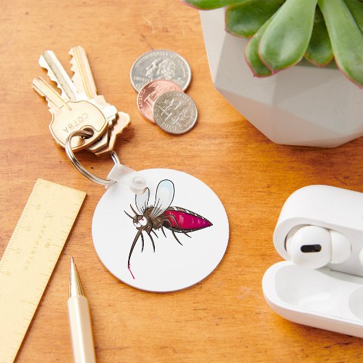 Cartoon Mosquito Schlüsselanhänger