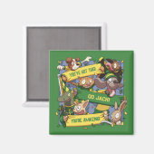 Cartoon Motivierend Tierlüfter hinzufügen Magnet (Vorderseite/Rückseite)