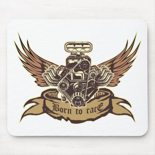 Cartoon Motor Mousepad (Vorne)