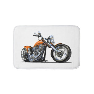 Cartoon Motorrad Badematte