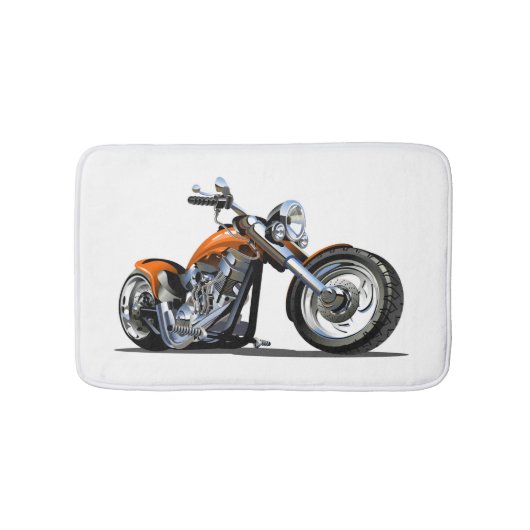 Cartoon Motorrad Badematte (Vorderseite)