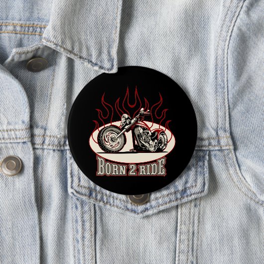 Cartoon Motorrad Button (Beispiel)