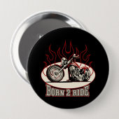 Cartoon Motorrad Button (Vorne & Hinten)