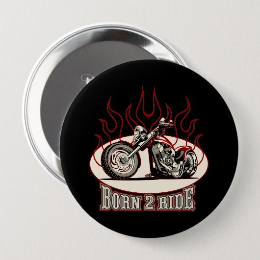 Cartoon Motorrad Button (Vorne & Hinten)