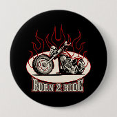 Cartoon Motorrad Button (Vorderseite)