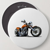 Cartoon Motorrad Button (Vorne & Hinten)