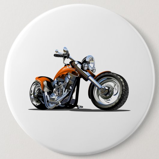 Cartoon Motorrad Button (Vorderseite)