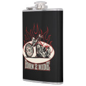 Cartoon Motorrad Flachmann (Links)