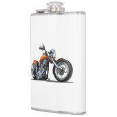 Cartoon Motorrad Flachmann (Links)