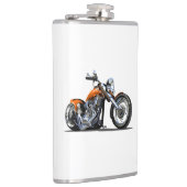 Cartoon Motorrad Flachmann (Rechts)