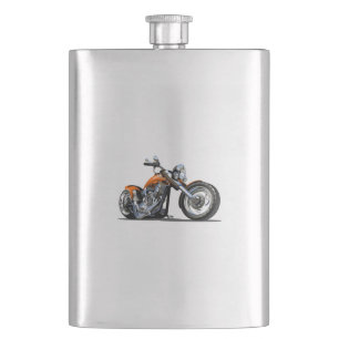 Cartoon Motorrad Flachmann