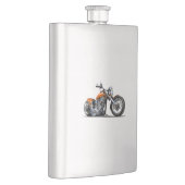 Cartoon Motorrad Flachmann (Rechts)
