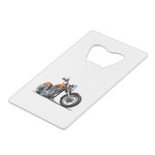 Cartoon Motorrad Geldbeutel Flaschenöffner (Vorderseite Schrägansicht)