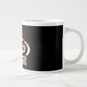 Cartoon Motorrad Jumbo-Tasse (Rechts)