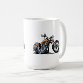 Cartoon Motorrad Kaffeetasse (VorderseiteRechts)