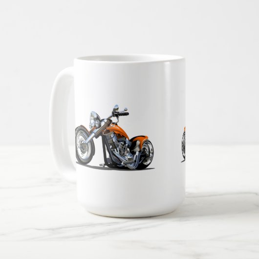 Cartoon Motorrad Kaffeetasse (Vorderseite Links)