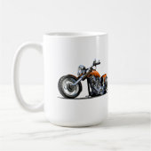 Cartoon Motorrad Kaffeetasse (Links)